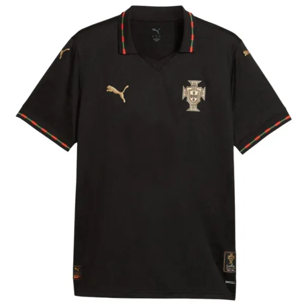 2025 Portugal Black Jersey - A-Grade Quality Detail View