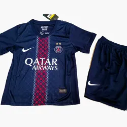 25/26 PSG Paris Two Stars Home Kids Kit - product photo US16.99 - 25/26 PSG Paris Two Stars Home Kids Kit