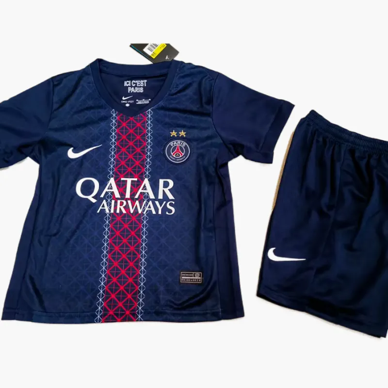 25/26 PSG Paris Two Stars Home Kids Kit