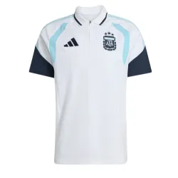 2026 Argentina National Team Polo Shirt HalfZip White - product photo US20.89 - 2026 Argentina National Team Polo Shirt HalfZip White