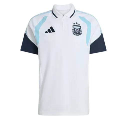 2026 Argentina National Team Polo Shirt HalfZip White