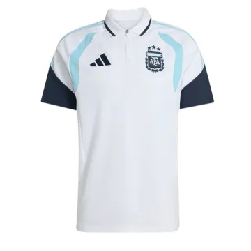 2026 Argentina National Team Polo Shirt HalfZip White