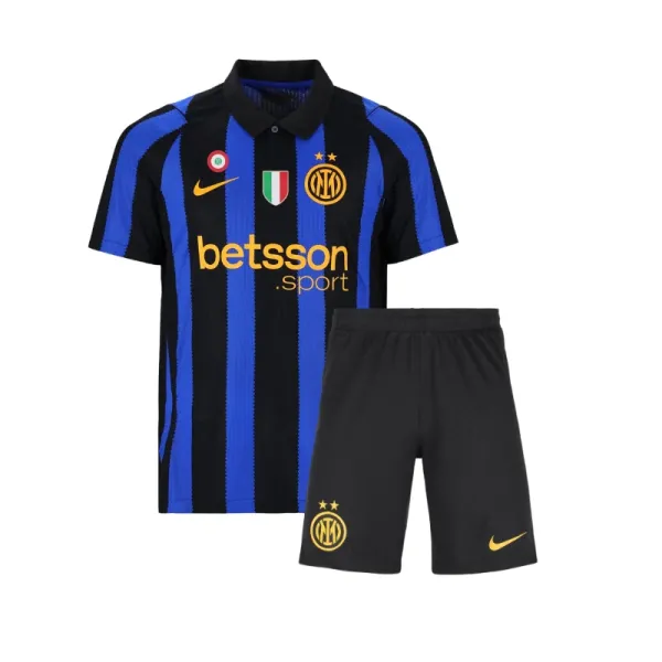 Inter Milan 26/27 thuisshirt voor kinderen – A-kwaliteit – Detailweergave