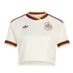 Camisola curta de jogo em casa da seleção feminina de Espanha 2026 Spain 2026 Home Women’s Cropped Top Jersey