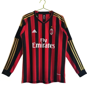 Retro 2013/14 AC Milan Home Long Sleeve Jersey