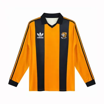 Retro 1981/82 Hull City thuistrui met lange mouwen