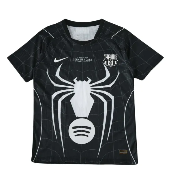 26/27 Barcelona x Spider Black Special Edition Jersey - A-Grade Quality Detail View