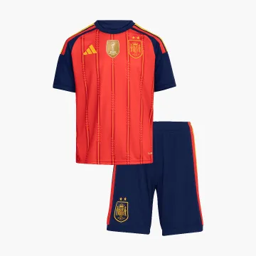 Spain 2 Stars Champion 2026 World Cup Home Kids Kit