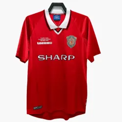 1999/00 Manchester United Home Retro Jersey - product photo US20.99 - 1999/00 Manchester United Home Retro Jersey
