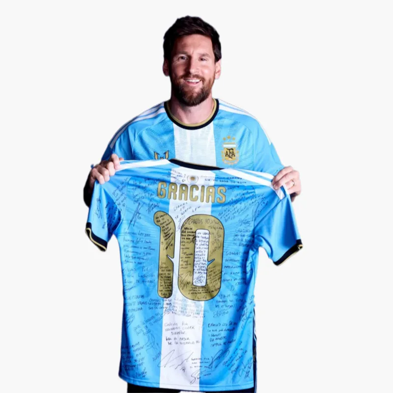2026 Argentina Lionel Messi Farewell Commemorative Signature Jersey