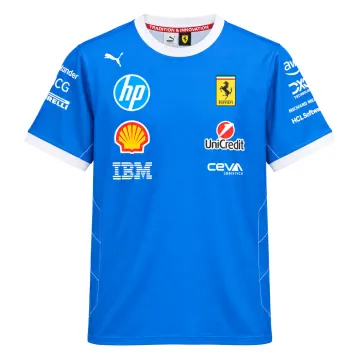 2025 Scuderia Ferrari HP Team Monza Tee Men Blue