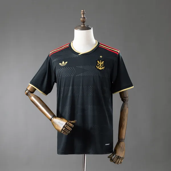 Camisa preta do Flamengo 25/26 - Qualidade de 1.ª classe - Vista detalhada