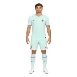 2026 France Away Jerseys Kit - AI model preview, front view, socks optional; boots for styling