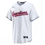 Maglia da gioco replica Nike da casa di José Ramírez dei Cleveland Guardians – Bianca
