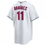 Maglia da gioco replica Nike da casa di José Ramírez dei Cleveland Guardians – Bianca