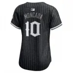 Camiseta de jugadora Nike City Connect Limited para mujer de los Chicago White Sox de Yoán Moncada – Negra