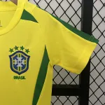2002 World Cup Brazil Home Retro Kids Kit