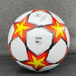 2021 Retro Champions League Football No. 5 Soccer ball White/Solar Red/Solar Yellow