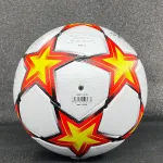 2021 Retro Champions League Football No. 5 Soccer ball White/Solar Red/Solar Yellow