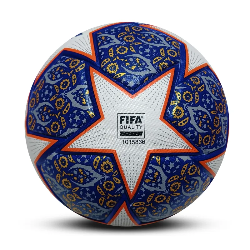 2022 Champions League Ball Elimination round Soccer Ball White Blue