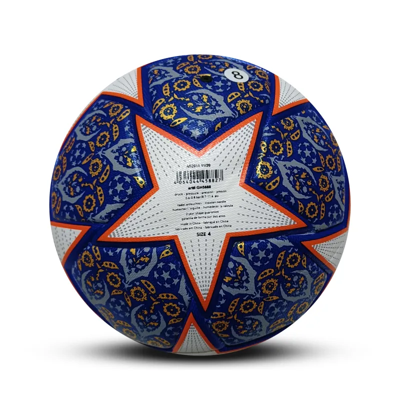 2022 Champions League Ball Elimination round Soccer Ball White Blue