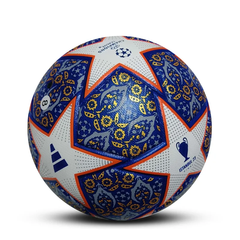 2022 Champions League Ball Elimination round Soccer Ball White Blue