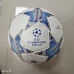 UCL COMPETITION 2023/24 GROUP STAGE Football white silver metallic bright cyan royal blue
