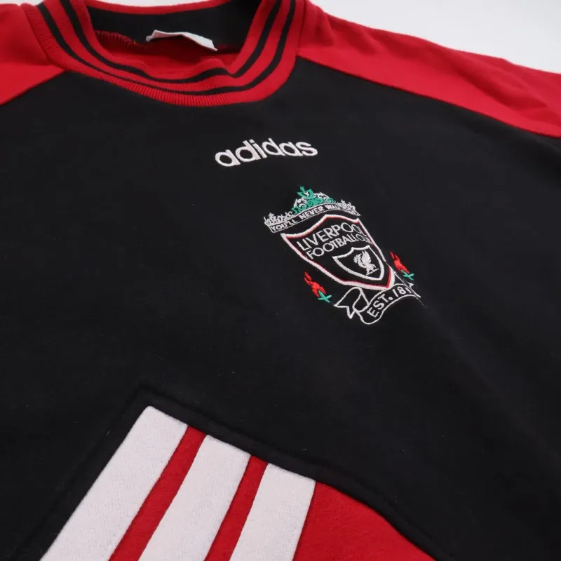 Liverpool 1993 Retro Sweatshirt Red Black Crew