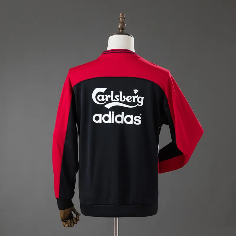 Liverpool 1993 Retro Sweatshirt Red Black Crew