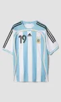 Argentine 2006 World Cup Retro Jersey MESSI #19 Home