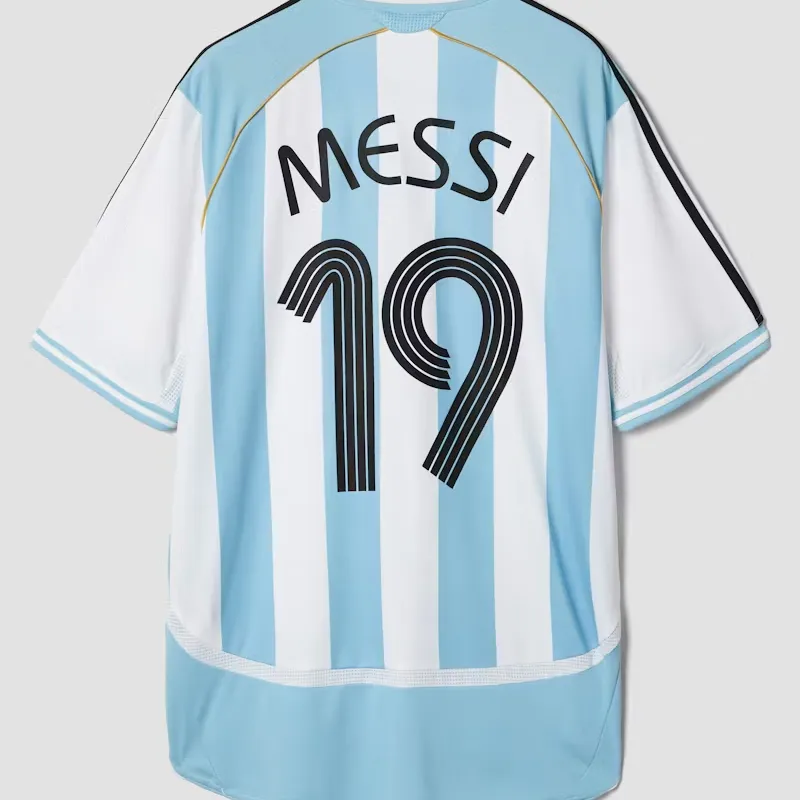Argentine 2006 World Cup Retro Jersey MESSI #19 Home