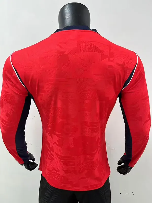 World Cup 2026 England Away Long Sleeve Jersey Player Version