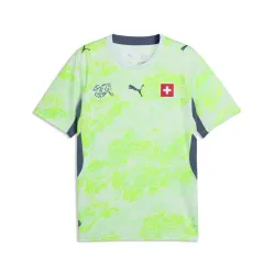 Camiseta exterior de Suiza para la Copa Mundial 2026 - Foto del producto Camiseta de visitante de Suiza para la Copa Mundial 2026, con escudo detallado, ideal para los seguidores de Suiza.