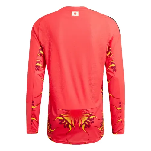 Camisola de guarda-redes LS do Campeonato do Mundo de 2026 do Japão Vermelho