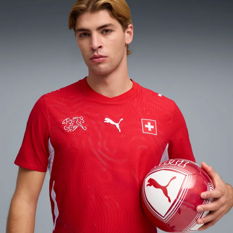 Versão do jogador titular da camisola da Suíça do Campeonato do Mundo de 2026