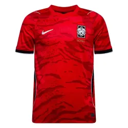 South Korea Soccer Jersey 2026 World Cup Home Red, front view showing crest.