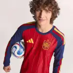 Soccer Jersey Spain 2026 World Cup Home Long Sleeve Player Version