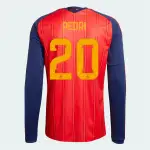 2026 World Cup Spain Jersey Long Sleeve Home