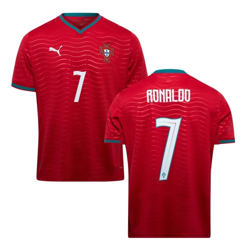 Maglia da casa di Cristiano Ronaldo per i Mondiali 2026 in Portogallo