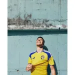 Camisa da seleção sueca de futebol para a fase de casa do Mundial de 2026