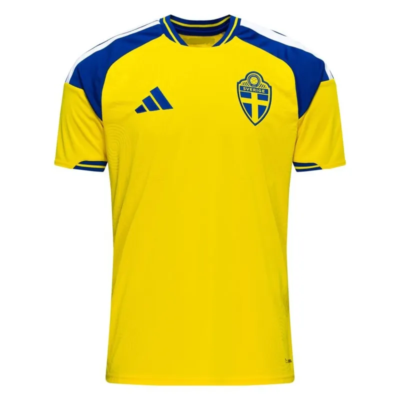 Camisa da seleção sueca de futebol para a fase de casa do Mundial de 2026