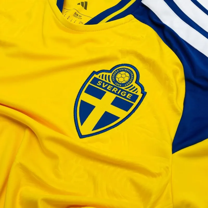 Camisa da seleção sueca de futebol para a fase de casa do Mundial de 2026
