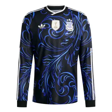 Coupe du monde 2026 Argentine Long Sleeve Jersey Away Authentic
