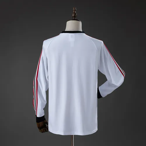Manchester United Terrace Icons Long Sleeve T-Shirt White