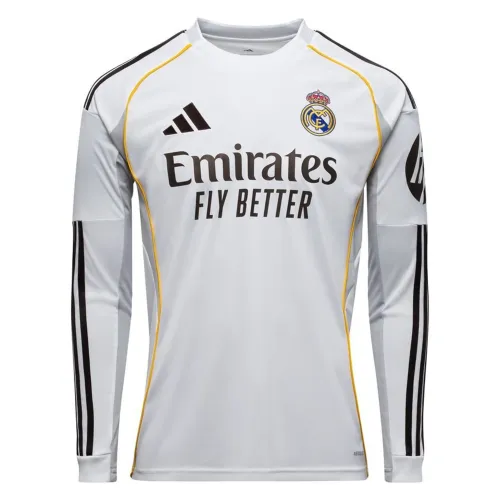 Camisola de manga comprida do Real Madrid para casa 2025/26
