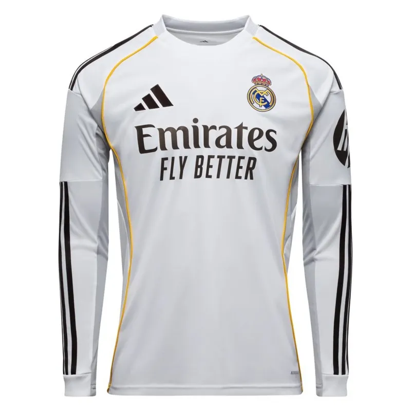 Real Madrid Long Sleeve Jersey Home 2025/26