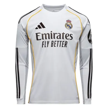 Real Madrid Long Sleeve Jersey Home 2025/26