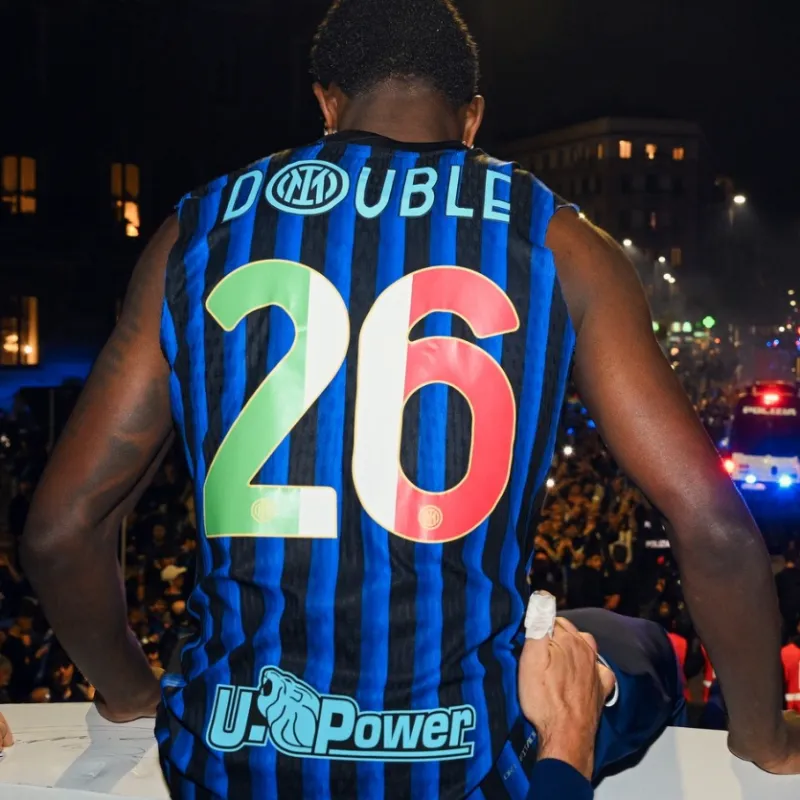 26/27 Inter Milan DOUBLE #26 Jersey Authentic Home
