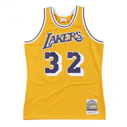 Magic Johnson 32 Los Angeles Lakers 1984-85 Mitchell & Ness Authentic Home Jersey