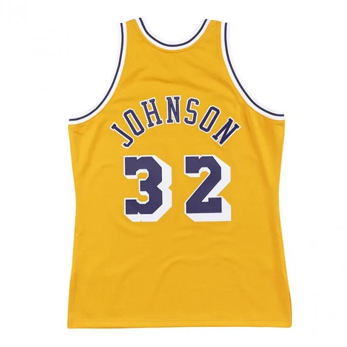 Magic Johnson 32 Los Angeles Lakers 1984-85 Mitchell & Ness Authentic Home Jersey